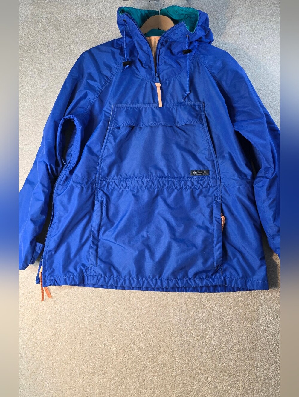 Vintage 90's Columbia Adirondack Windbreaker Blue Pullover Gorpcore Mens M